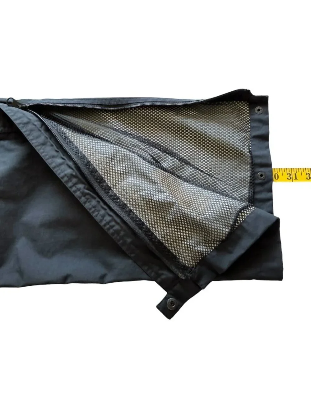 Vtg Helly Hansen L Tech Ski Pants Waterproof Breathable Side Zip Black Snowboard
